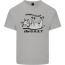 Funny Maybe I'm Not the GOAT Farming Kids T-Shirt Childrens Sports Grey