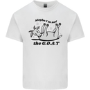 Funny Maybe I'm Not the GOAT Farming Kids T-Shirt Childrens White
