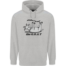 Funny Maybe I'm Not the GOAT Farming Mens 80% Cotton Hoodie Sports Grey