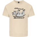 Funny Maybe I'm Not the GOAT Farming Mens Cotton T-Shirt Tee Top Natural
