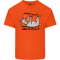 Funny Maybe I'm Not the GOAT Farming Mens Cotton T-Shirt Tee Top Orange