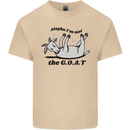Funny Maybe I'm Not the GOAT Farming Mens Cotton T-Shirt Tee Top Sand