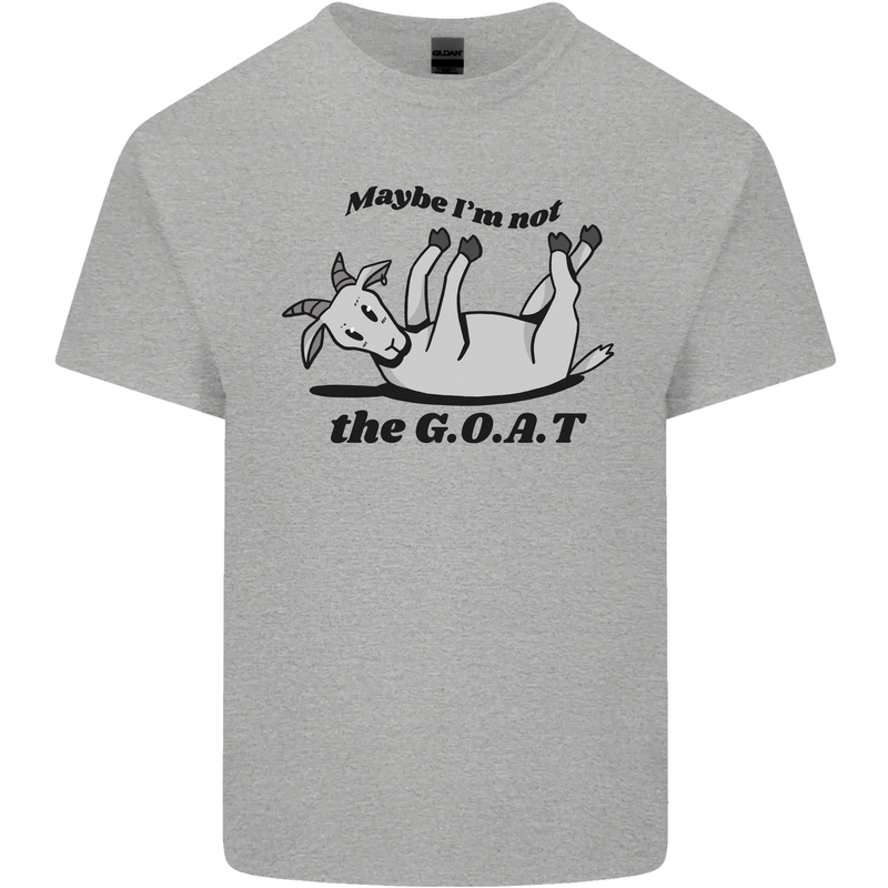 Funny Maybe I'm Not the GOAT Farming Mens Cotton T-Shirt Tee Top Sports Grey