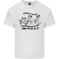Funny Maybe I'm Not the GOAT Farming Mens Cotton T-Shirt Tee Top White