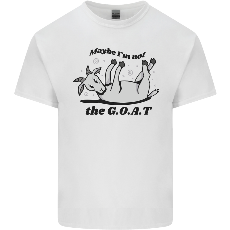 Funny Maybe I'm Not the GOAT Farming Mens Cotton T-Shirt Tee Top White