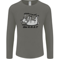 Funny Maybe I'm Not the GOAT Farming Mens Long Sleeve T-Shirt Charcoal