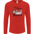 Funny Maybe I'm Not the GOAT Farming Mens Long Sleeve T-Shirt Red