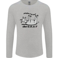 Funny Maybe I'm Not the GOAT Farming Mens Long Sleeve T-Shirt Sports Grey