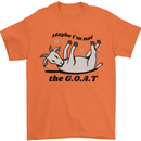 Funny Maybe I'm Not the GOAT Farming Mens T-Shirt 100% Cotton Orange