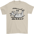 Funny Maybe I'm Not the GOAT Farming Mens T-Shirt 100% Cotton Sand