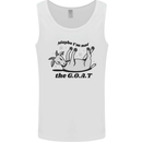 Funny Maybe I'm Not the GOAT Farming Mens Vest Tank Top White