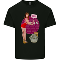 Funny Money Laundering Sunday Cash Hustle Mens Cotton T-Shirt Tee Top Black