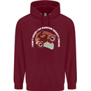 Funny Motocross Scrambling Dirt Bike Motorbike Childrens Kids Hoodie Maroon