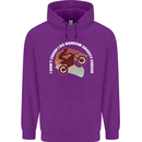 Funny Motocross Scrambling Dirt Bike Motorbike Childrens Kids Hoodie Purple