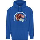 Funny Motocross Scrambling Dirt Bike Motorbike Childrens Kids Hoodie Royal Blue