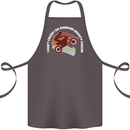 Funny Motocross Scrambling Dirt Bike Motorbike Cotton Apron 100% Organic Dark Grey