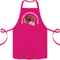 Funny Motocross Scrambling Dirt Bike Motorbike Cotton Apron 100% Organic Pink