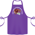 Funny Motocross Scrambling Dirt Bike Motorbike Cotton Apron 100% Organic Purple