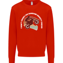 Funny Motocross Scrambling Dirt Bike Motorbike Kids Sweatshirt Jumper Bright Red