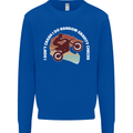 Funny Motocross Scrambling Dirt Bike Motorbike Kids Sweatshirt Jumper Royal Blue