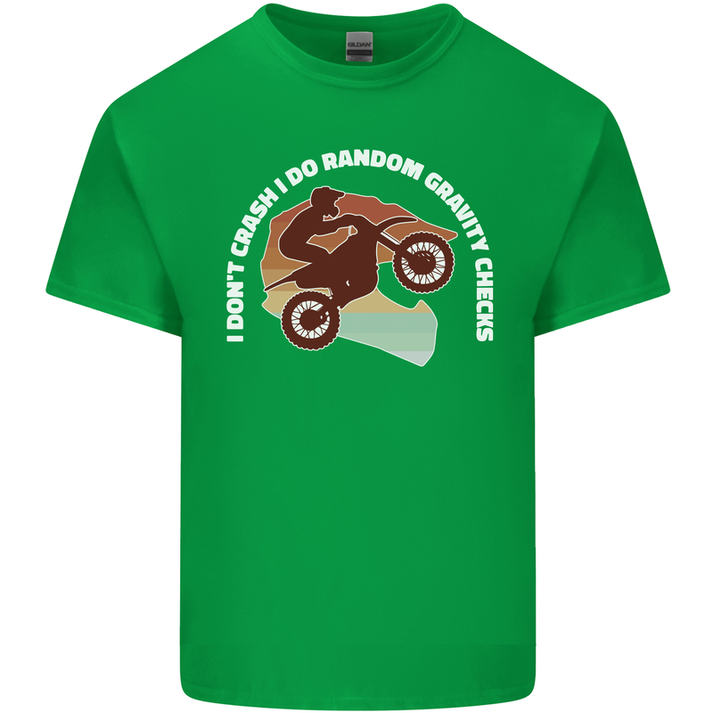 Funny Motocross Scrambling Dirt Bike Motorbike Kids T-Shirt Childrens Irish Green