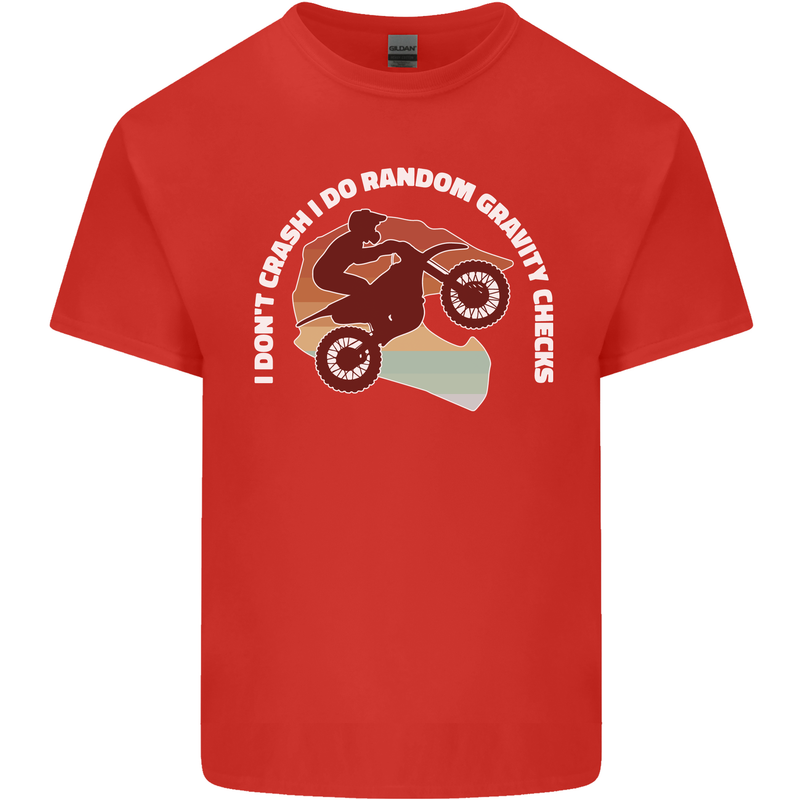 Funny Motocross Scrambling Dirt Bike Motorbike Kids T-Shirt Childrens Red