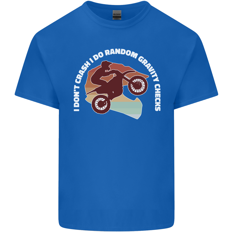 Funny Motocross Scrambling Dirt Bike Motorbike Kids T-Shirt Childrens Royal Blue