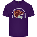 Funny Motocross Scrambling Dirt Bike Motorbike Mens Cotton T-Shirt Tee Top Purple