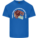Funny Motocross Scrambling Dirt Bike Motorbike Mens Cotton T-Shirt Tee Top Royal Blue