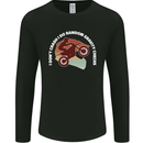 Funny Motocross Scrambling Dirt Bike Motorbike Mens Long Sleeve T-Shirt Black