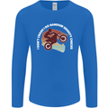 Funny Motocross Scrambling Dirt Bike Motorbike Mens Long Sleeve T-Shirt Royal Blue