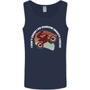 Funny Motocross Scrambling Dirt Bike Motorbike Mens Vest Tank Top Navy Blue