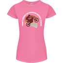 Funny Motocross Scrambling Dirt Bike Motorbike Womens Petite Cut T-Shirt Azalea