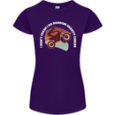 Funny Motocross Scrambling Dirt Bike Motorbike Womens Petite Cut T-Shirt Purple