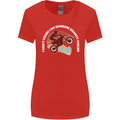 Funny Motocross Scrambling Dirt Bike Motorbike Womens Wider Cut T-Shirt Red