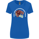 Funny Motocross Scrambling Dirt Bike Motorbike Womens Wider Cut T-Shirt Royal Blue