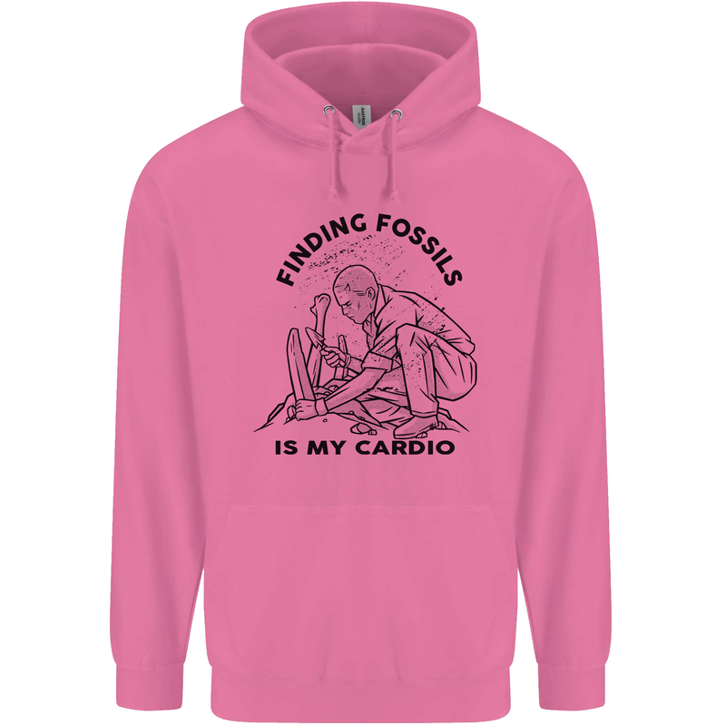 Funny Palaeontology Finding Fossils is My Cardio Childrens Kids Hoodie Azalea