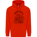 Funny Palaeontology Finding Fossils is My Cardio Childrens Kids Hoodie Bright Red