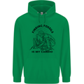Funny Palaeontology Finding Fossils is My Cardio Childrens Kids Hoodie Irish Green