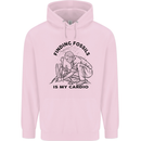 Funny Palaeontology Finding Fossils is My Cardio Childrens Kids Hoodie Light Pink