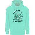 Funny Palaeontology Finding Fossils is My Cardio Childrens Kids Hoodie Peppermint