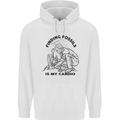 Funny Palaeontology Finding Fossils is My Cardio Childrens Kids Hoodie White
