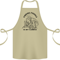 Funny Palaeontology Finding Fossils is My Cardio Cotton Apron 100% Organic Khaki