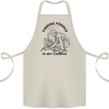 Funny Palaeontology Finding Fossils is My Cardio Cotton Apron 100% Organic Natural