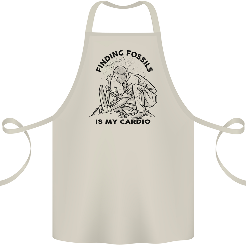 Funny Palaeontology Finding Fossils is My Cardio Cotton Apron 100% Organic Natural