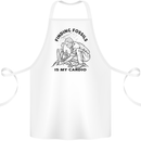 Funny Palaeontology Finding Fossils is My Cardio Cotton Apron 100% Organic White