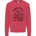 Funny Palaeontology Finding Fossils is My Cardio Kids Sweatshirt Jumper Heliconia