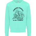 Funny Palaeontology Finding Fossils is My Cardio Kids Sweatshirt Jumper Peppermint