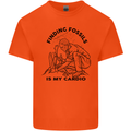 Funny Palaeontology Finding Fossils is My Cardio Kids T-Shirt Childrens Orange