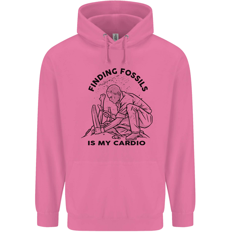 Funny Palaeontology Finding Fossils is My Cardio Mens 80% Cotton Hoodie Azelea